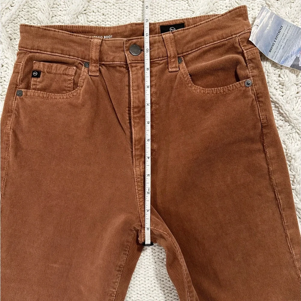 AG Alexxis High Rise Vintage Boot corduroy jeans tall long inseam pants Brown 27 - Picture 7 of 10